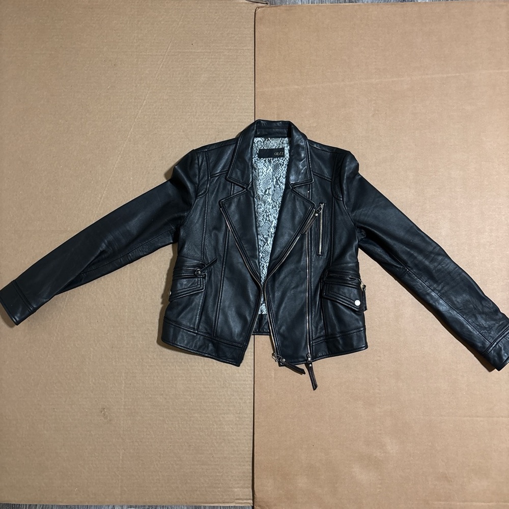 Black Leather Women's Jacket